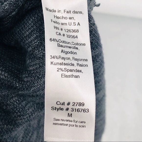 Left of Center Sz M Gray Sleeveless Slouchy Lagenlook Relaxed Fit Collar Top - Picture 9 of 10